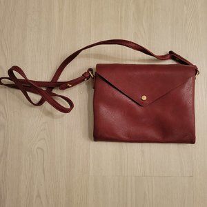 Street Level Aimee Envelope Crossbody Bag Red Burgundy StitchFix Vegan Leather